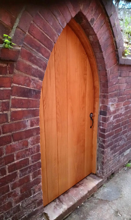 Gate made of hardwood